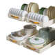 New product dish storage rack cabinet pull basket kitchen cabinet dish dish drain rack drawer storage rack drawer pull