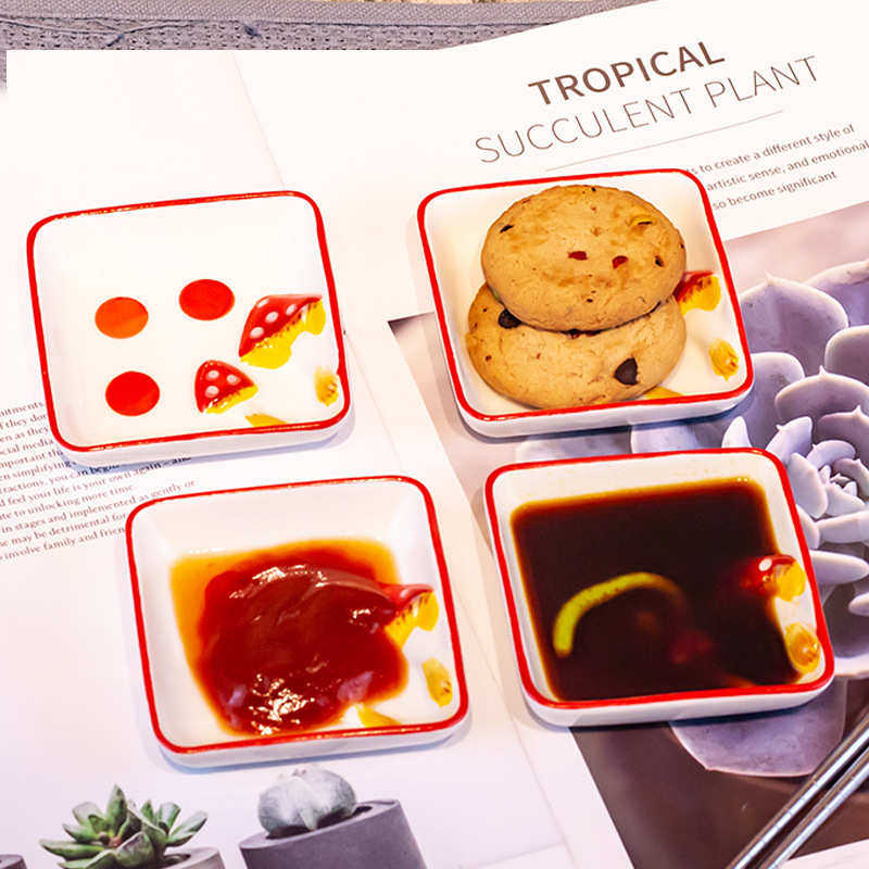 蘑菇陶瓷小碟子日式味碟厨房醋碟酱料碟调味碟小吃盘子酱油碟菜碟,淘宝优惠券,粉丝福利购,淘宝优惠卷