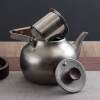 Retro stainless steel tea kettle restaurant industrial tea kettle with filter tea set golden tea kettle boiling kettle