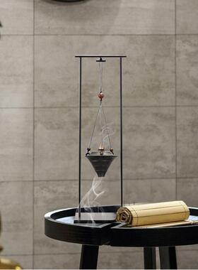 正品铁现倒代新中式创意艺陶瓷流香炉客厅玄关样板房禅意软装饰摆