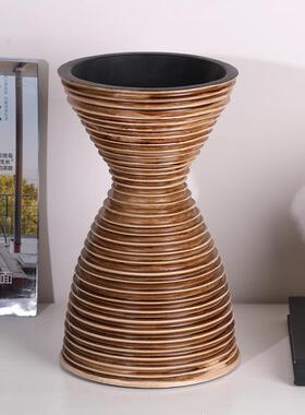 现代极简花器样板房售楼处前台展厅艺术异形插花花瓶软装饰品摆件