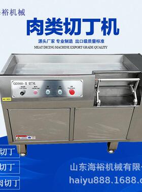 微冻肉切丁机自动连续鱿鱼八带切丁设备商用全自动商用效切割