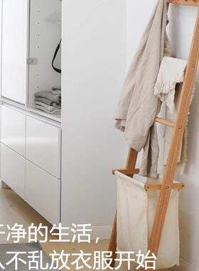 窄实木落地卧室衣架靠墙床头夹缝挂衣架临时放衣服次净隔夜收纳