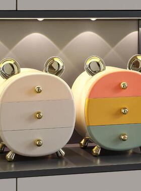 桌面收纳盒高颜值储物盒杂物儿童书桌宿舍化妆台首饰抽屉盒置物架