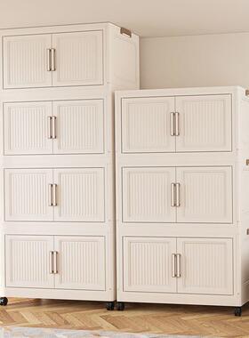 换季收纳箱加厚收纳柜出租屋可移动储物柜加大容量宝宝衣柜卧室多