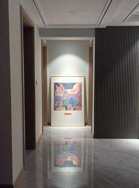 丝巾装裱70*70简约轻奢方巾90*90长方形玫瑰金相框无损裱画挂墙
