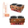Commercial double-plate 18-grid Oden machine electric hot spicy hotpot snack equipment wooden frame electric Oden stove