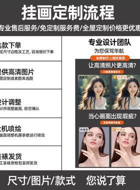 合金金相框定制婚纱照片墙组合画铝挂墙洗照片打印加放大尺寸挂画