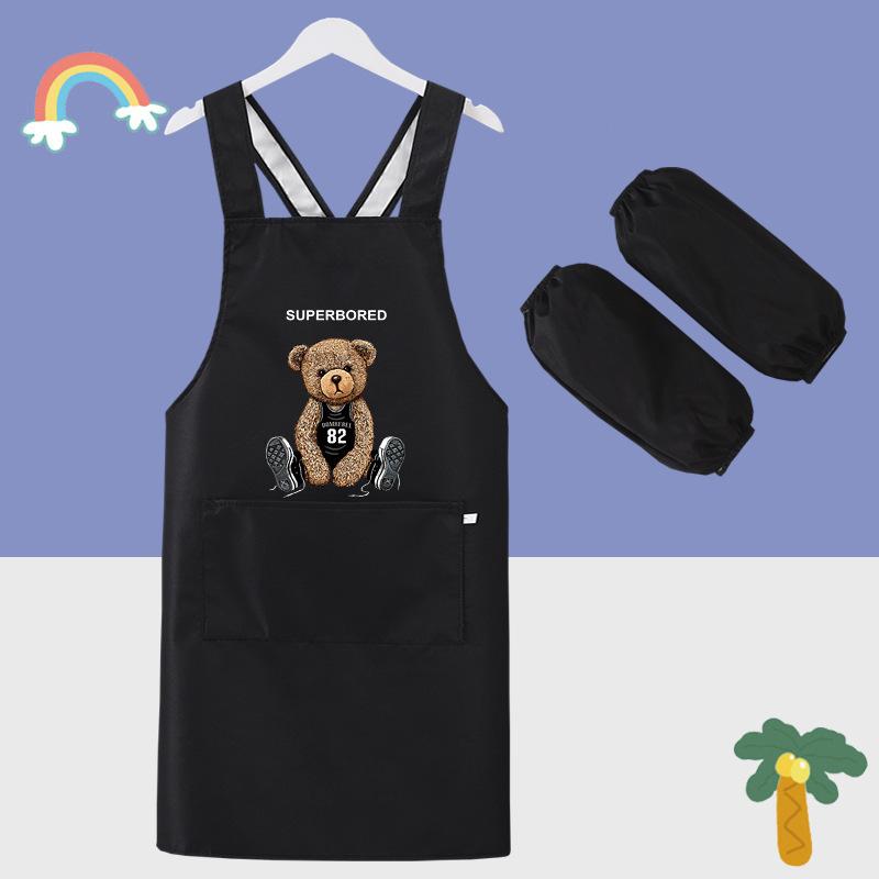 Kindergarten middle and large children's waterproof apron apron coveralls