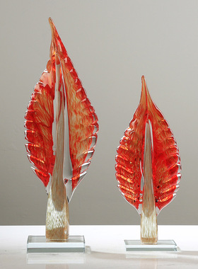 轻奢高档摆件现代桌面酒柜琉璃网红玄关客厅办公室大气家居装饰品