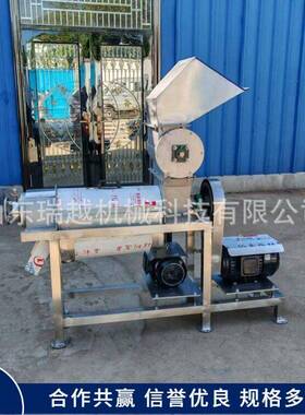 不锈钢水果蔬菜榨汁设备生姜汁压榨机破碎型商用青梨榨汁机