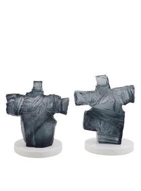 新中式象太人物PZ820摆件软装极样板房家居房博抽古架书树脂雕塑