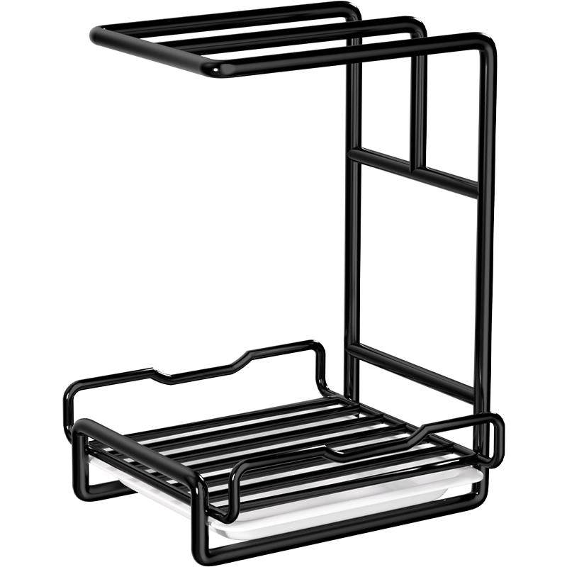 抹布架厨房沥水架免打孔台面壁挂海绵毛巾厨房用品收纳架置物架子,淘宝优惠券,粉丝福利购,淘宝优惠卷