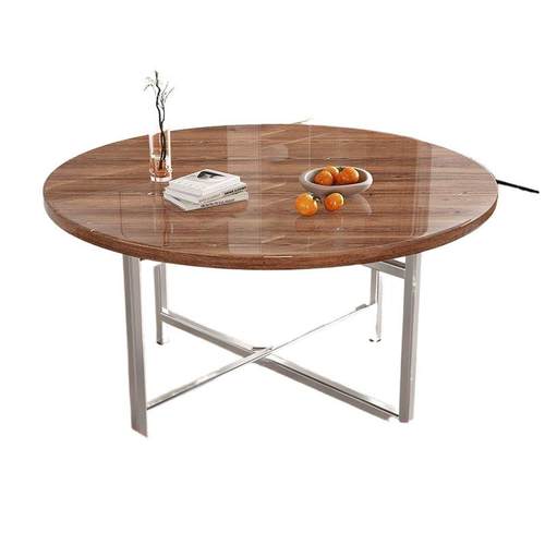 实木折叠餐桌10人15人家用饭店大圆桌带转盘食堂餐馆圆桌面板台面 - 图3