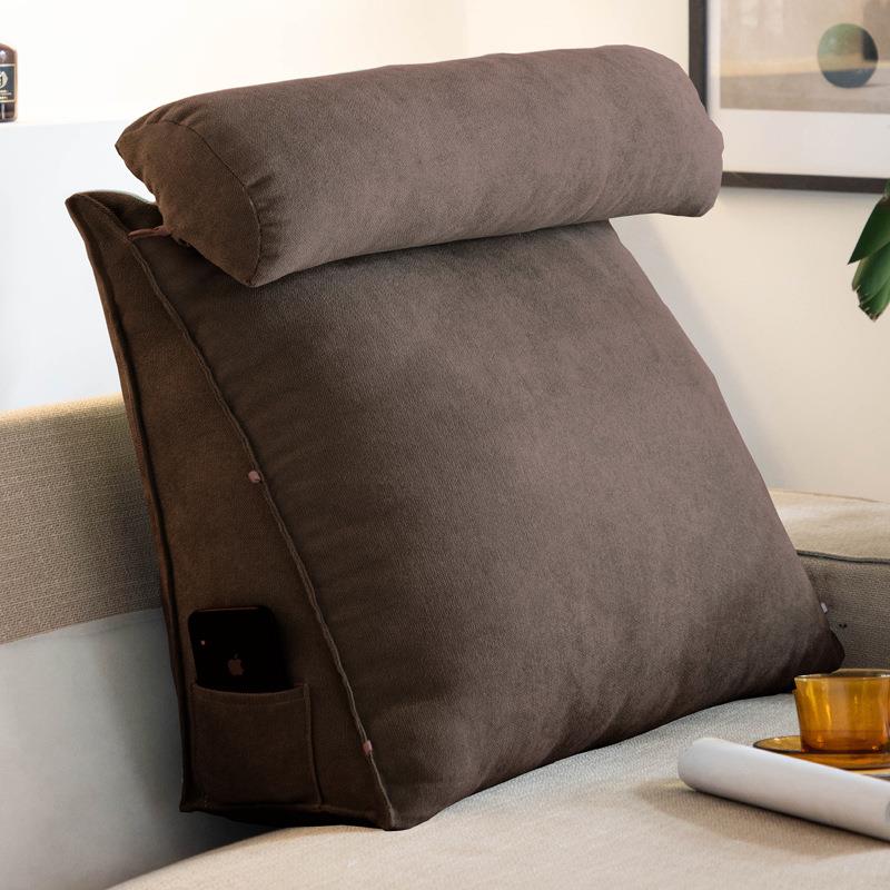 Triangular sofa cushion cushion bedside large backrest living room bed backrest cushion large pillow bed pillow bay window waist pillow