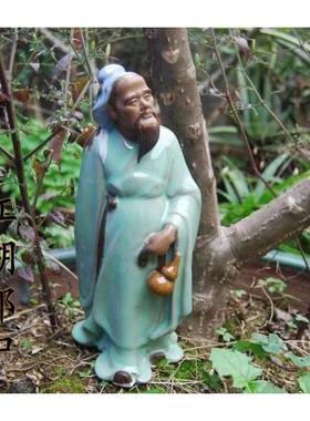 华佗陶瓷摆件中国风假山盆景古代人物造景装饰品家居书桌台工艺品