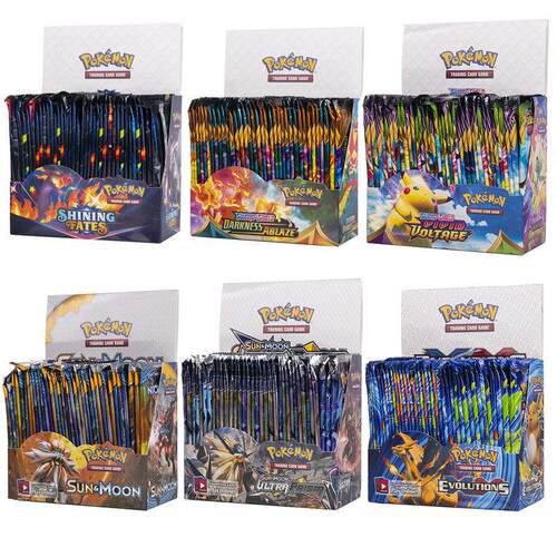 324Pcs Box Pokemon Card Shining Fates Style English Booster - 图0
