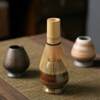 Tea whisk set for making matcha, bamboo brush, Japanese tea baking, tea ceremony tea set, hundred-year-old coarse pottery tea whisk