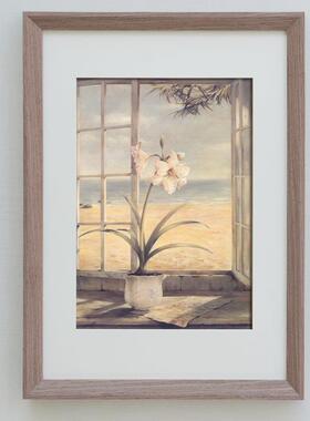 实木大相框挂墙画框装裱简约A4A3 20 24寸4K八 50*70拼图装饰画框