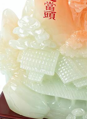 鸿运当头树脂摆件客厅电视柜办公商务开业乔迁送长辈财运如虹摆件