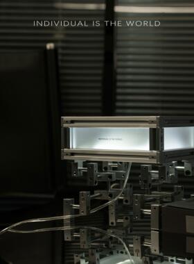 IITW原创桌面灯工业风方块客厅卧室书房桌面艺术摆件氛围灯台灯