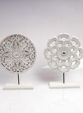 欧式雕花装饰小摆件 3D立体镂空装饰摆件 MDF材质压膜浮雕画摆件