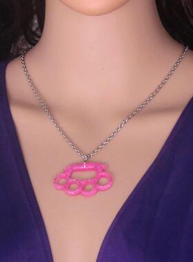 45/50/60/70CM Stainless Steel Chain Resin Glitter Knuckle Pe