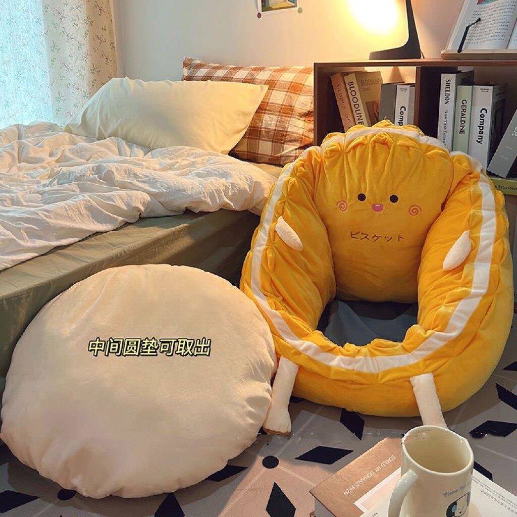 Lazy ground cushion and backrest integrated Japanese-style bedroom tatami futon home balcony bay window floor soft cushion