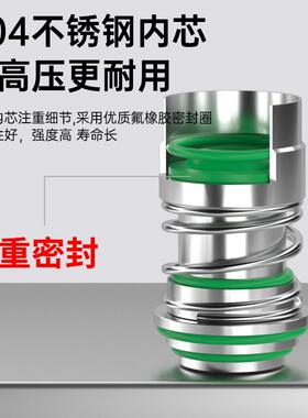 304不锈钢圆三通二通自锁快速接头气动高压气管风管接头公母快插