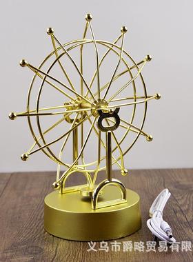 摩天轮全金属金色天体装饰摆件