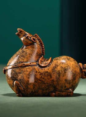 厂家直销黄铜摆件《盛世唐马》铜工艺品居客厅书房生肖马礼品摆件