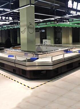鲜肉柜雪潮直供商超猪肉排骨冷冻柜肉店卧式冰柜冷藏保鲜展示冰柜