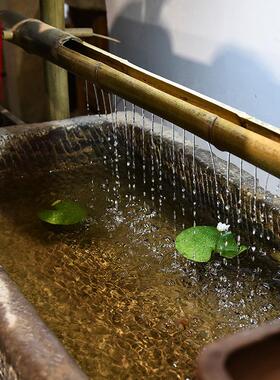 老石槽流水摆件造景组合户外循环水景观鱼缸庭院养鱼池室内水景D&