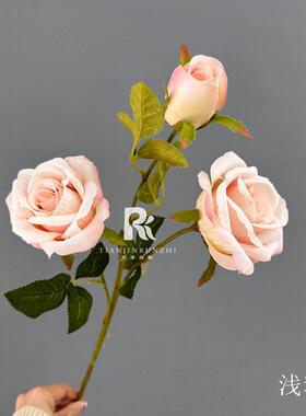 婚庆仿真花3惜缘玫AL-1170瑰手工花油画玫瑰花婚礼引饰插头花装假