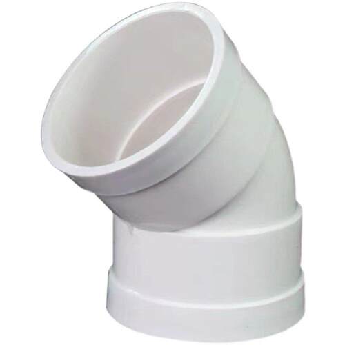 PVC45度弯头排水管接头配件等径50 75 110 160 200 250半弯315 - 图3