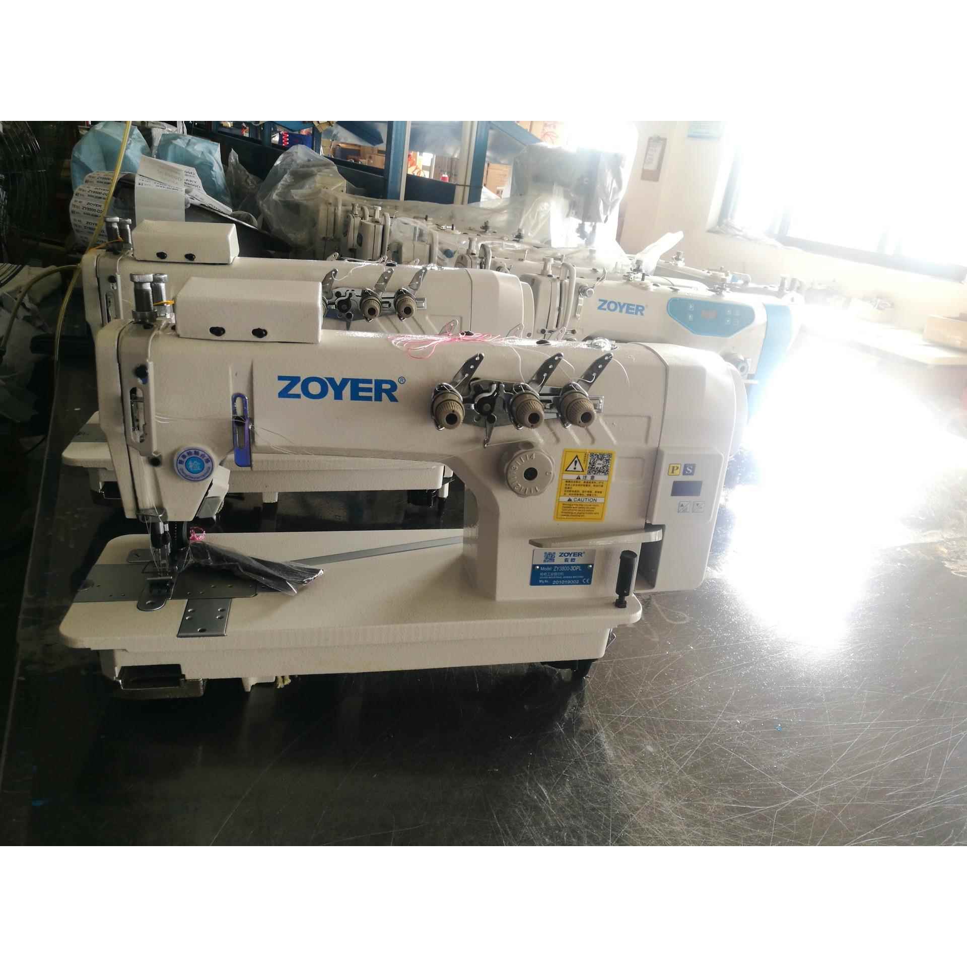 ZY3800-3DPL直驱高速三针链式平缝机(带拖轮)平车链缝机 - 图2