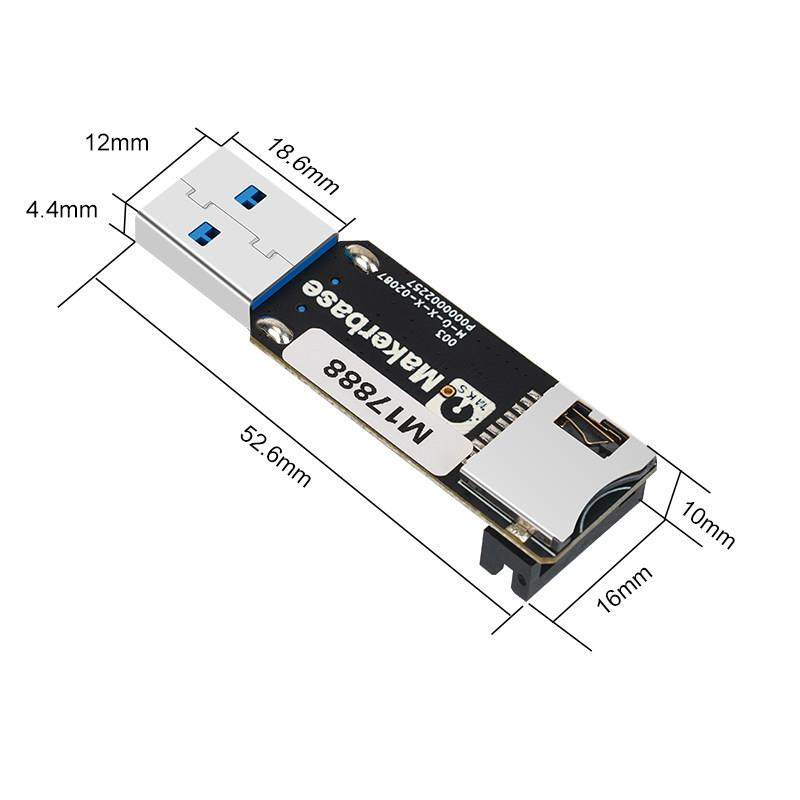 3D打印机配件EMMC-ADAPTER V2升级USB3.0读卡器编程器 diy主控板 - 图1