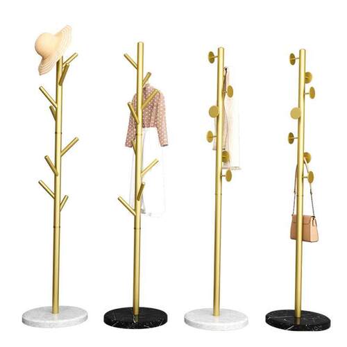 Big coat rack stand clothes holder hat hanger wooden cloth - 图3