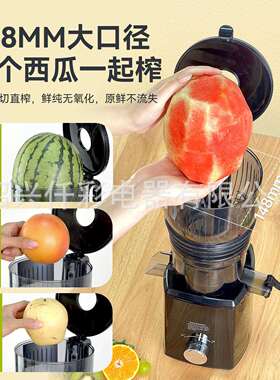 商用大口径橙子榨汁机渣汁分离自动果汁机原汁机