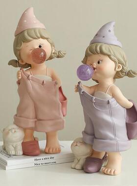 女孩轻奢高级感小众玄关客厅电视柜家居装饰品摆件闺蜜生日礼物女