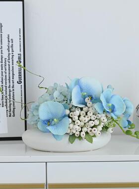 彷真花假花摆设轻奢高端客厅餐桌花摆花高级装饰品插花花艺摆件