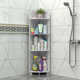 Bathroom triangular storage rack floor-to-ceiling rack bathroom toilet corner storage rack bathroom washbasin corner without hole punch