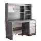 Desktop computer table simple bookshelf desk integrated bookcase combination simple modern bedroom study writing table factory