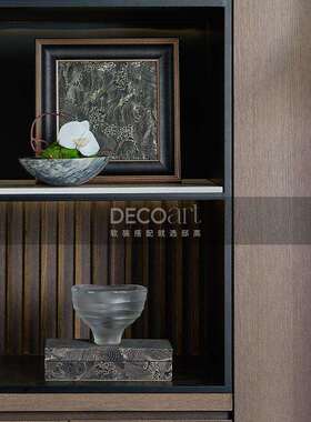 邸高家居房新中式书书柜样板房装饰摆件多软装列柜体饰品陈DP1832