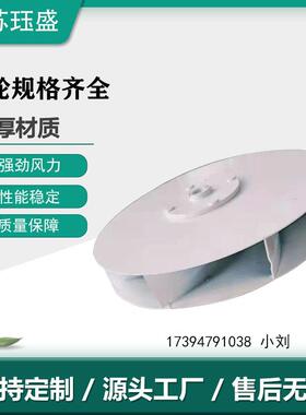 扫地车叶轮风轮扇叶镀锌板喷漆离心叶轮后倾除尘叶轮风轮