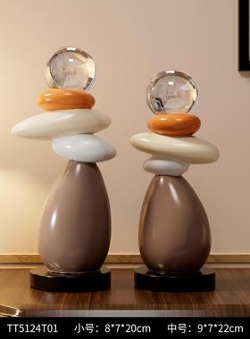 高档时来运摆件高级小众转办公室招财饰客厅玄感关电视柜酒柜艺术