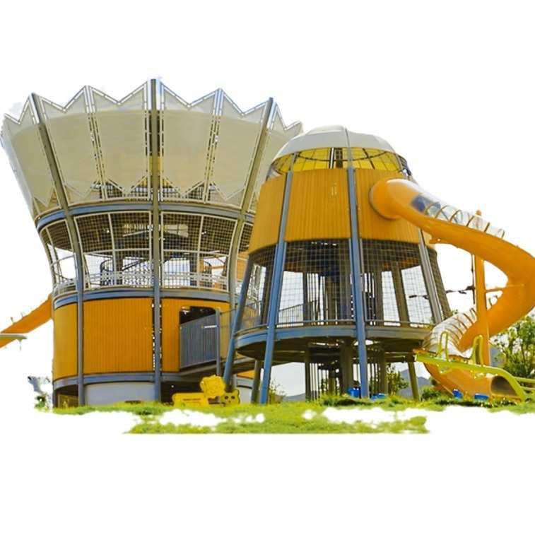 大型户外不锈钢滑梯组合小景区幼儿园滑滑梯游乐设备攀爬室外架 - 图2