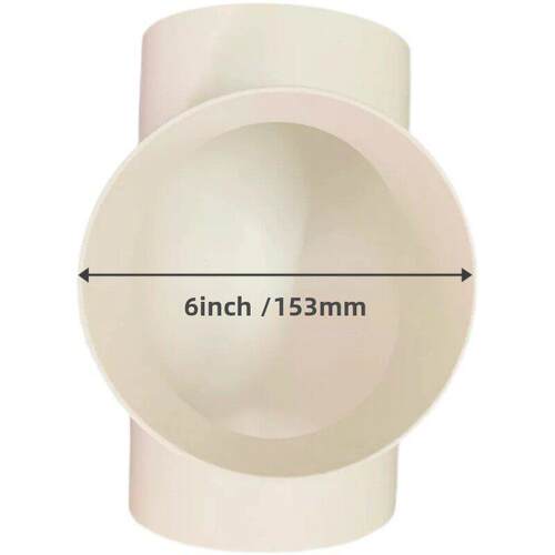 排风管三通接口T型三岔接头一变二管道风机 4寸/100MM/6寸/150MM - 图3
