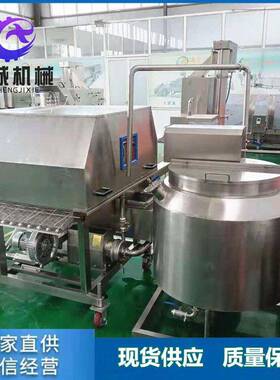 加热保温山楂裹糖浆机 希诚全自动淋浆上糖机厂 家山楂串上浆机