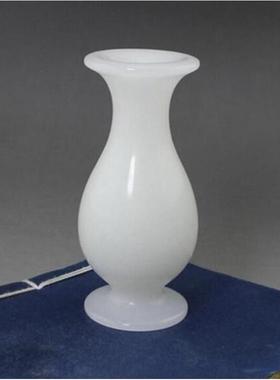 高档捡漏 品精保真阿脂富 汗玉天然玉石花瓶 羊白玉花瓶家居摆件